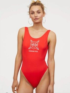 H&M Stranger Things Lifeguard One-Piece Swimsuit - Hawkins Pool